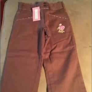 Room seven pants brown girls 4 NWT